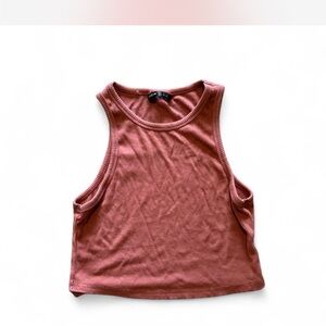 Women's Sleeveless Crop Top - Mauve